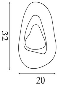 Searchlight 32983BK - Applique da parete LED DESTINY LED/8W/230V nera