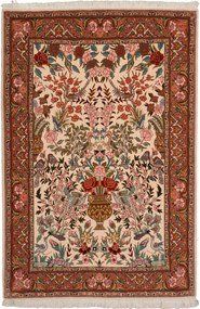 Tabriz Tappeto 100 x 160 Beige (Iran) Annodato A Mano