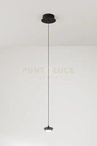 Sospensione 1 luce in metallo colore nero hunter  led 7w 3000k cri?...