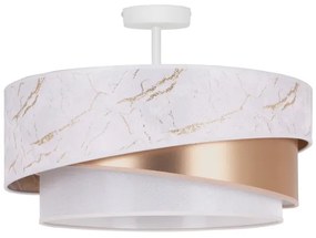 Duolla - Lampadario a plafone KOBO 1xE27/15W/230V diametro 45 cm bianco/oro