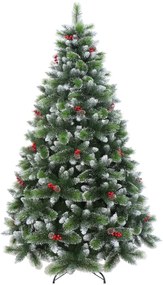 Albero di Natale artificiale PVC verde H 210 cm x Ø 125 cm