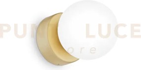 Perlage applique a parete 1 luce attacco g9 lampadina inclusa bianco