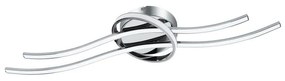 Plafoniera LED Selvina argento IP20 bianco caldo EGLO