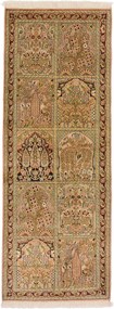 Cashmere Silk Tappeto 70x170 (Indian) Annodato A Mano