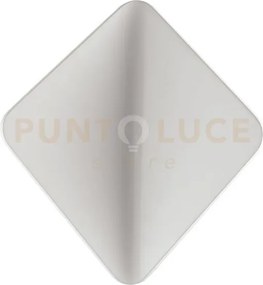 Applique a parete led kite bianca 6w 540lm 4000k 17,5x8x19,7cm