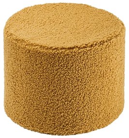 Pouf per bambini marrone con rivestimento in bouclé – Wigiwama