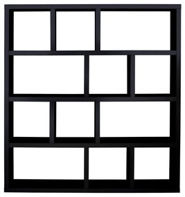 Libreria nera 150x159 cm Berlin - TemaHome