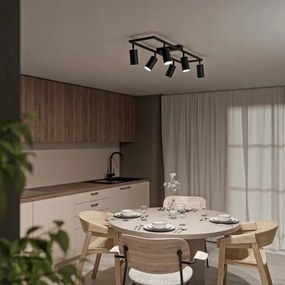 Faretto 6xGU10/30W/230V nero