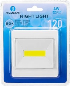 Aigostar - Lampada da notte portatile a LED/3xAAA 6500K