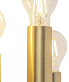 Lampada da parete vintage oro 6 luci - Tubi