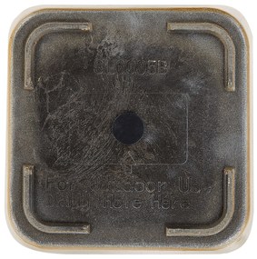 Vaso da fiori quadrato oro 30 x 30 x 57 cm MODI Beliani