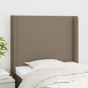 Testiera Ad Orecchio Tortora 103x16x118/128 Cm İn Tessuto /