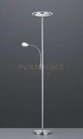 Ackbar piantana led 2 luci tonde acciaio e cromo dimmerabile h. 180...