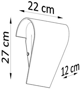Sollux SL.0863 - Applique CLINO 1xE27/46W/230V