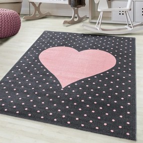 Tappeto per bambini rosa e grigio 160x230 cm Bambi - Ayyildiz Carpets