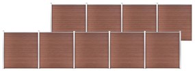 Recinzione Da Giardino İn Wpc 1564x186 Cm Marrone /