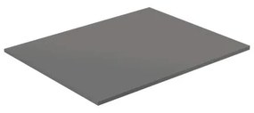 Top per lavabo Compatech VISOBATH L 61 x H 1.2 x P 46 cm cenere mdf, opaco