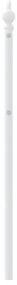 Testiera in metallo bianco 107 cm