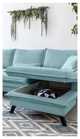 Angolo del divano letto azzurro, angolo destro Charming Charlie - Miuform