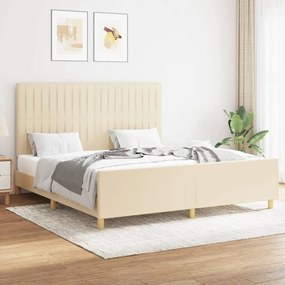 Giroletto Senza Materasso Crema 160x200 Cm İn Tessuto /
