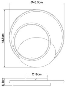 Globo 48438-36 - Plafoniera LED dimmerabile RODAN LED/36W/230V + +TC
