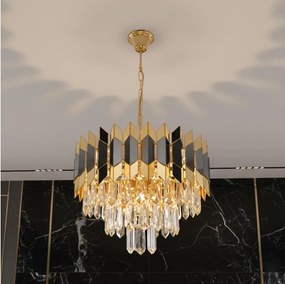 Brilagi - Lampadario a catena CRISTAL 5xE14/40W/230V Ø 38 cm