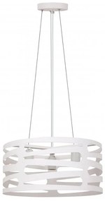 Lampada a sospensione bianca con paralume in metallo Marisa - GTV