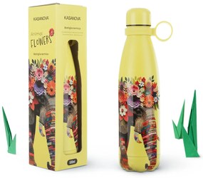Bottiglia termica 500 ml Elefante Animal Flowers
