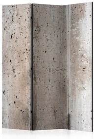 Paravento separè Betoniera (3 parti) - composizione industriale su sfondo di cemento