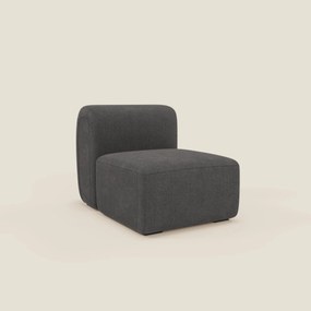 BonBon modulo centrale 70 cm – Poltrona o elemento componibile in tessuto smacchiabile T23 antracite