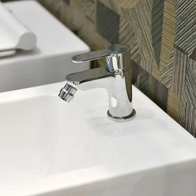 Miscelatore bidet cromato completo di piletta click clack Zoe