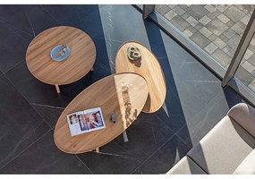 Tavolino in rovere naturale 65x120 cm Mu - Gazzda