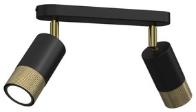 Faretto LINK 2xGU10/8W/230V nero/ottone