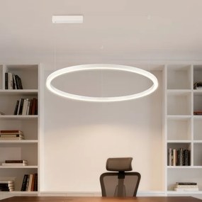 Brilagi - LED dimmerabile. Lampadario sospeso con cavo PORTOFINO LED/60W/230V Ø 80 cm bianco + telecomando