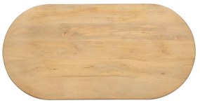 Tavolino in legno di mango in colore naturale 60x120 cm Montmartre - Ixia