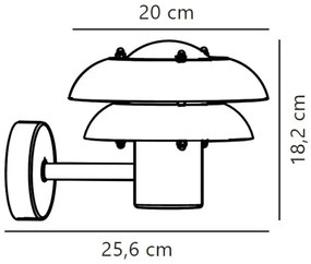 Nordlux - Applique da esterno KURNOS 1xE14/12W/230V IP54 cromo opaco