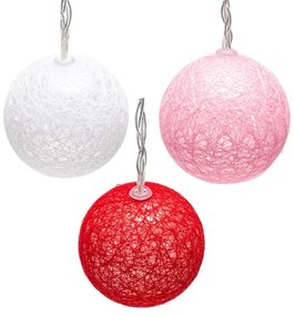 Aigostar - Catena luminosa LED natalizia 10xLED/3xAA 2m bianco caldo