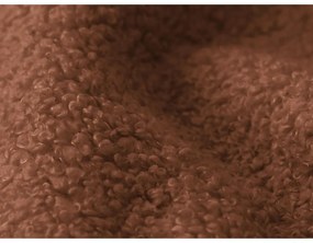 Letto matrimoniale imbottito color terracotta con contenitore con rete inclusa 140x200 cm Makapu – Makamii