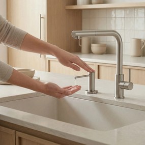 Dispenser lavello sapone  Rea erogatore DEX Brush Nickel