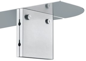 Mensola color argento opaco in acciaio inox 80 cm Oru – Blomus