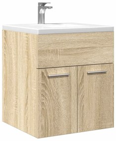 Mobile Lavabo Bagno Rovere Sonoma 41x38,5x46 Cm İn Truciolato /