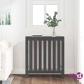 vidaXL Copertura Termosifone Grigia 79,5x19x84 cm Legno Massello Pino