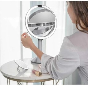 Specchio per make-up con illuminazione/con ingrandimento (5x) ø 20 cm Sensor Trio – simplehuman