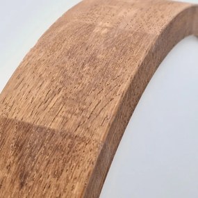 Brilagi - Plafoniera LED CARVALHO SLIM 1xE27/60W/230V quercia ciliegio diametro 27 cm