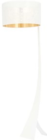 Piantana Contemporaneo Indra Acciaio Nero Bianco 1 Luce E27 Ip20