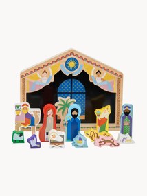 Set presepe giocattolo fatto a mano The Crib 14 pz
