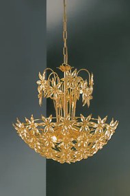 6-light chandelier - 504/6 - Sweet Flower - Arredoluce Oro 24 kt