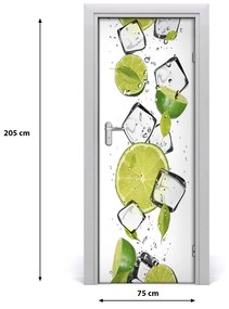 Rivestimento Per Porta Lime e ghiaccio 75x205 cm
