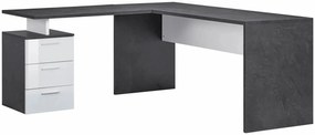 Scrivania Angolare: Nuovo Design Moderno Bianco Lucido - Report