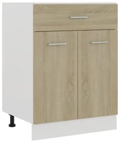 Armadio con Cassetto Rovere Sonoma 60x46x81,5 cm in Truciolato